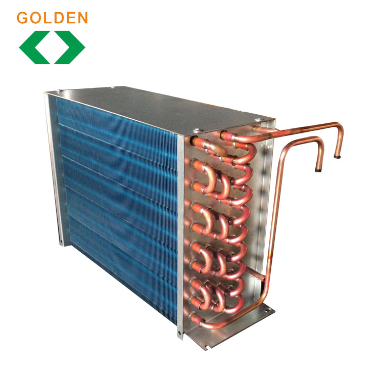定制翅片式风冷冷凝器铜管散热器换热器冷库工业散热