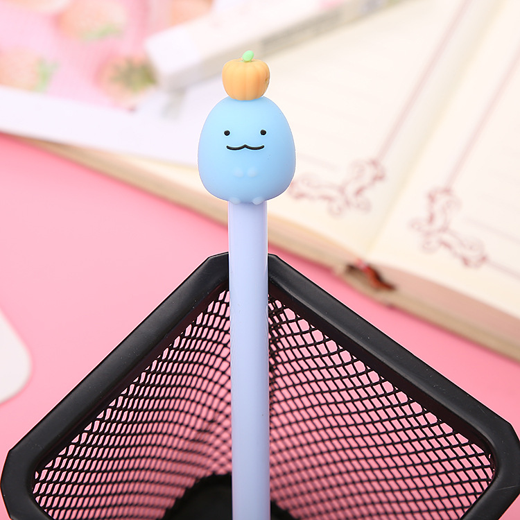 Cartoon Animal Fruit Gel Pen Creative Student Exam Ball Pen Cute Office Stationery Signature Pen Factory Wholesale