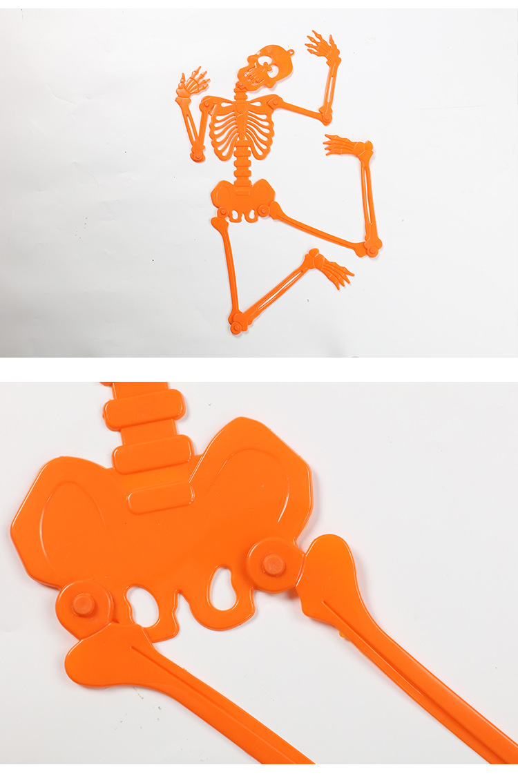 万圣节创意整蛊恶搞道具 愚人节骷髅骨架 场地布置装饰品夜光