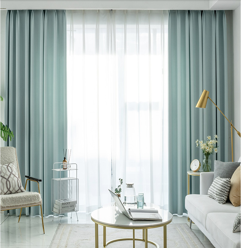 雅芙妮条纹窗帘纹理布高精密遮光窗帘工程学校窗帘纯色窗帘定制