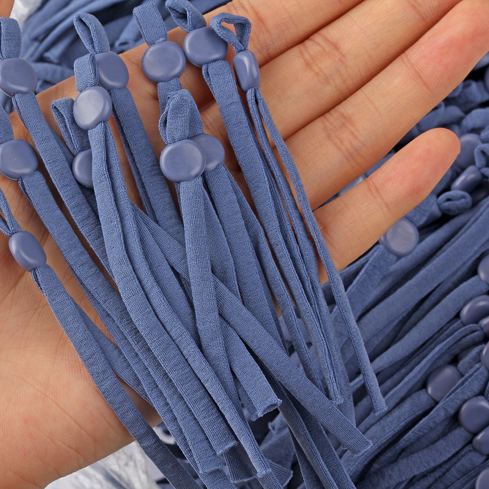 彩色口罩带 diy空心扁松紧带5mm可调节扁耳绳 防滑口罩松紧带耳带