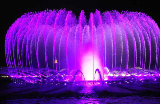 电镀万向扇形喷泉投 喷泉水景 水景工程