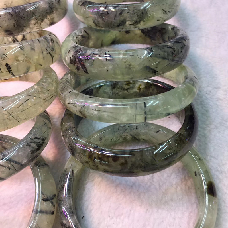 天然葡萄石手镯女时尚水晶手镯跨境欧美手镯冷门产品货源批发