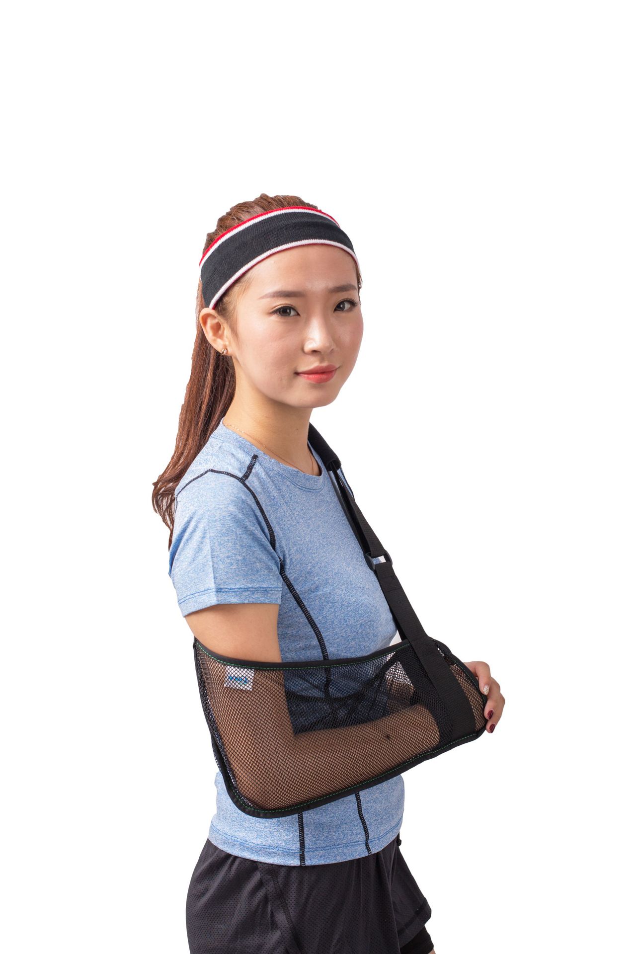 全国供应前臂吊带肩肘腕托带胳膊骨折固定网状轻薄透气前臂吊带