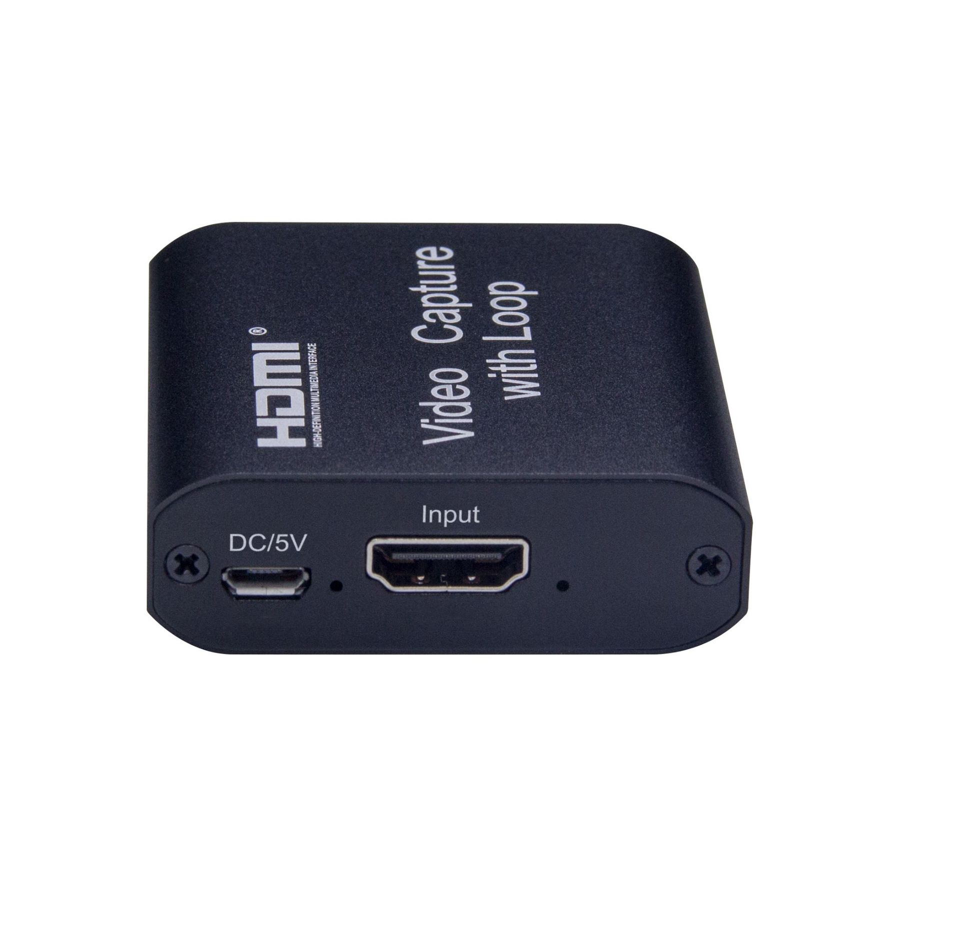 hdmi采集卡 高清直播usb外置switch游戏等 usb转hdmi带环出采集卡