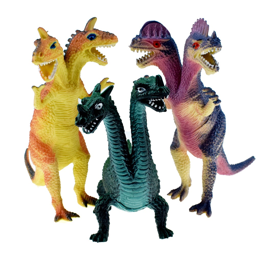 新品三款造型双头龙双头怪兽模型玩具儿童玩具模型礼物速卖通货源