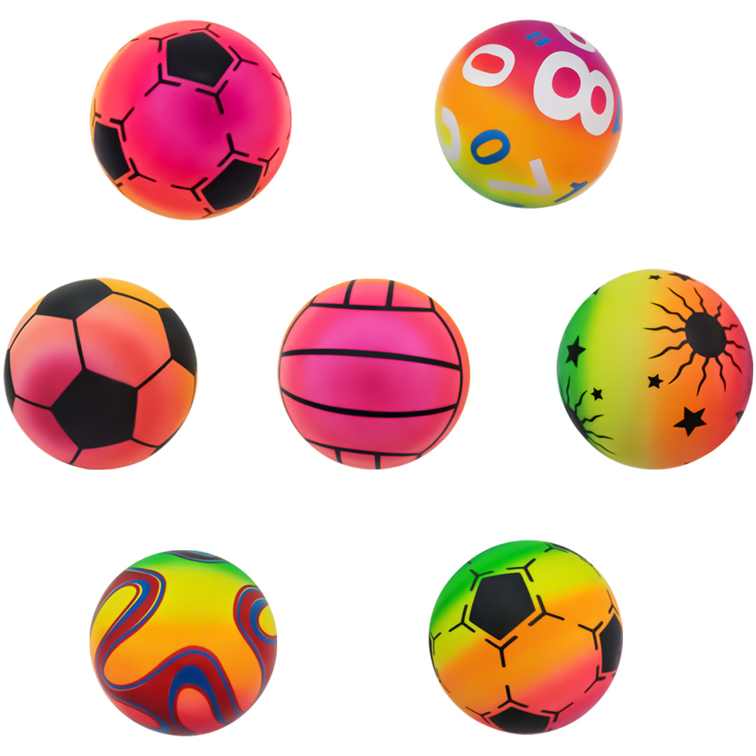 大号加厚防爆pvc彩虹球 儿童环保充气皮球厂家直销 夏季水球热卖