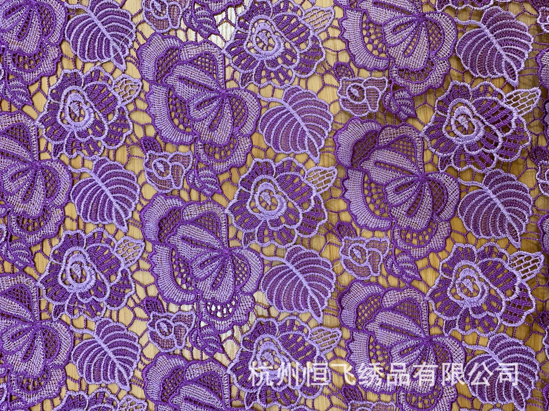 高档立体钩花水溶蕾丝绣花罩衫面料镂空刺绣蕾丝diy手工