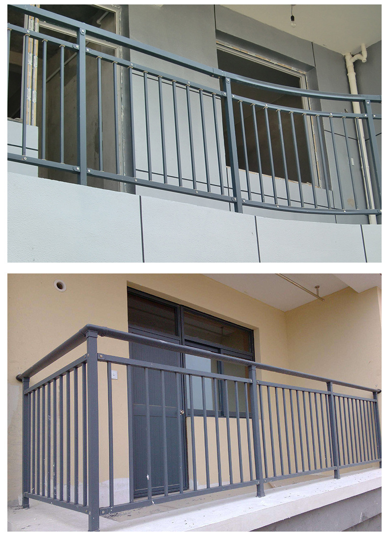 阳台防护栏 公寓小区别墅阳台安全围栏 隔离塑钢阳台护栏定制