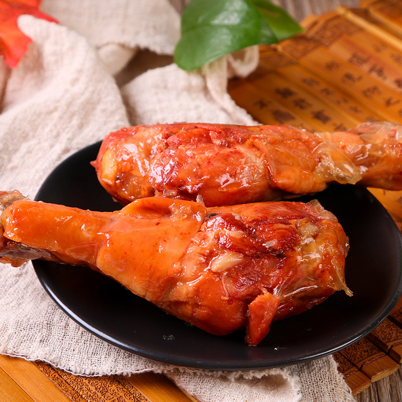 辽宁特产零食尹家沟帮子烧鸡香薰鸡腿烤鸡腿70g10满额包邮