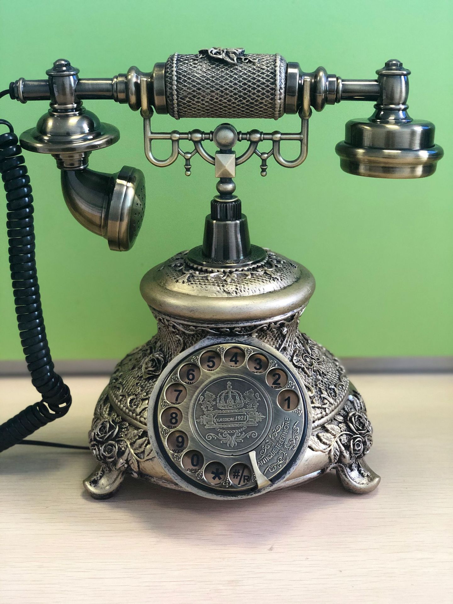 美韵声跨境专供转盘电话机 仿古旋转电话机 厂家直销欧式电话机