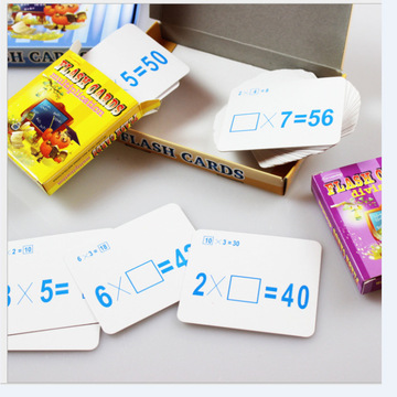 跨境货源儿童益智类科教玩具带可擦拭笔 加减乘除数学法早教卡片
