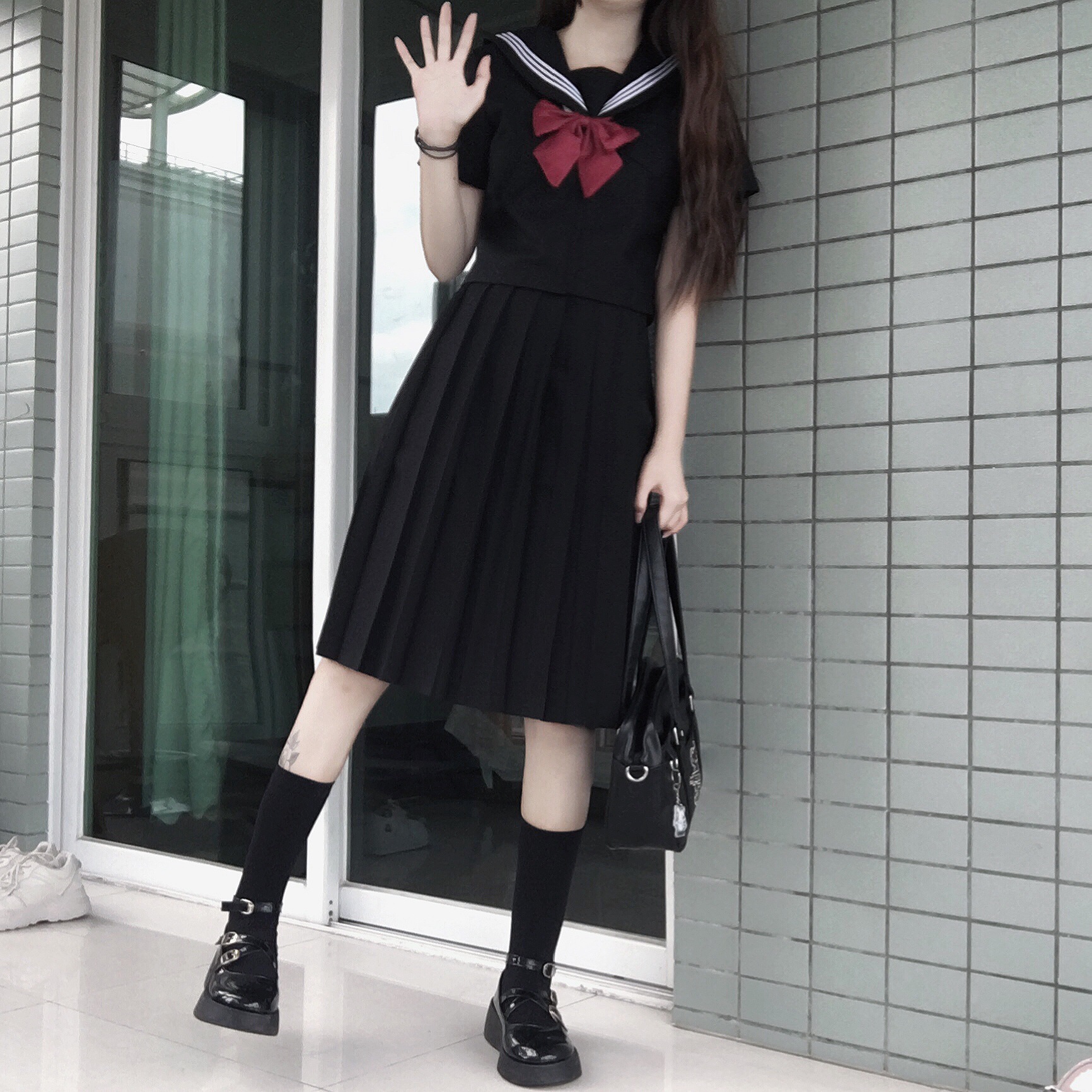 jk制服裙正版基础款大码套装全套学院风不良长裙水手服正统制服