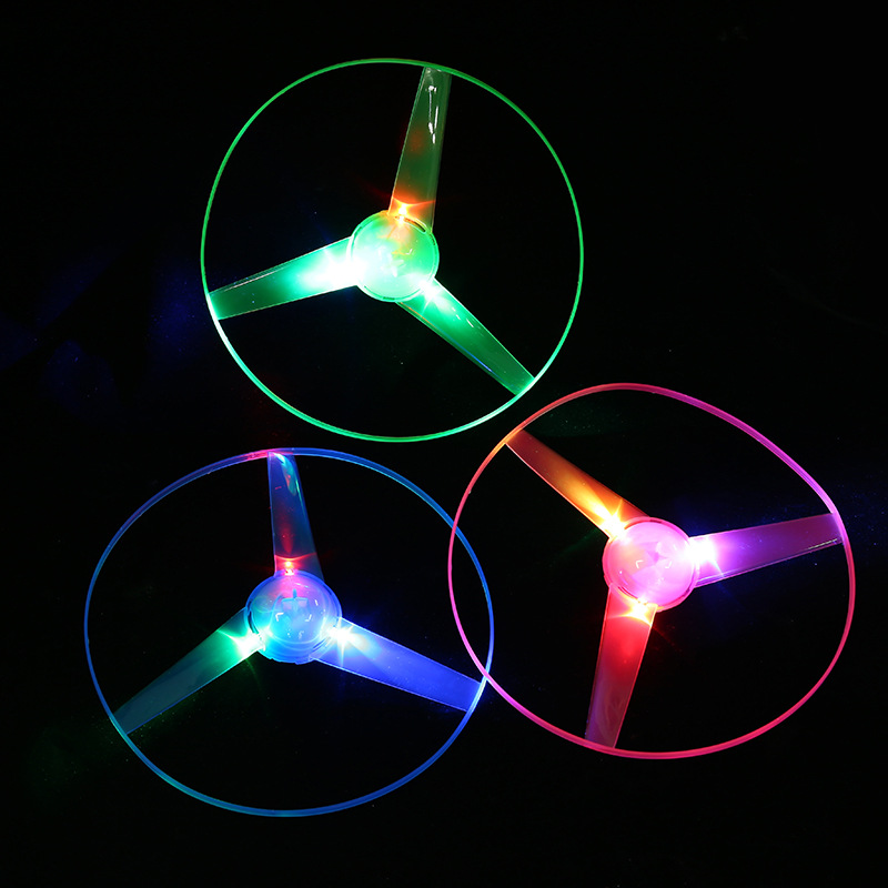 night market stall supply children flash cable ufo ufo light frisbee luminous children‘s toy factory wholesale