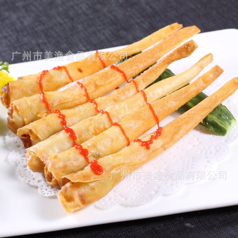 象牙鲜虾卷 速冻半成品油炸虾肉小吃酒店商用 756g(42枚)*9盒/件