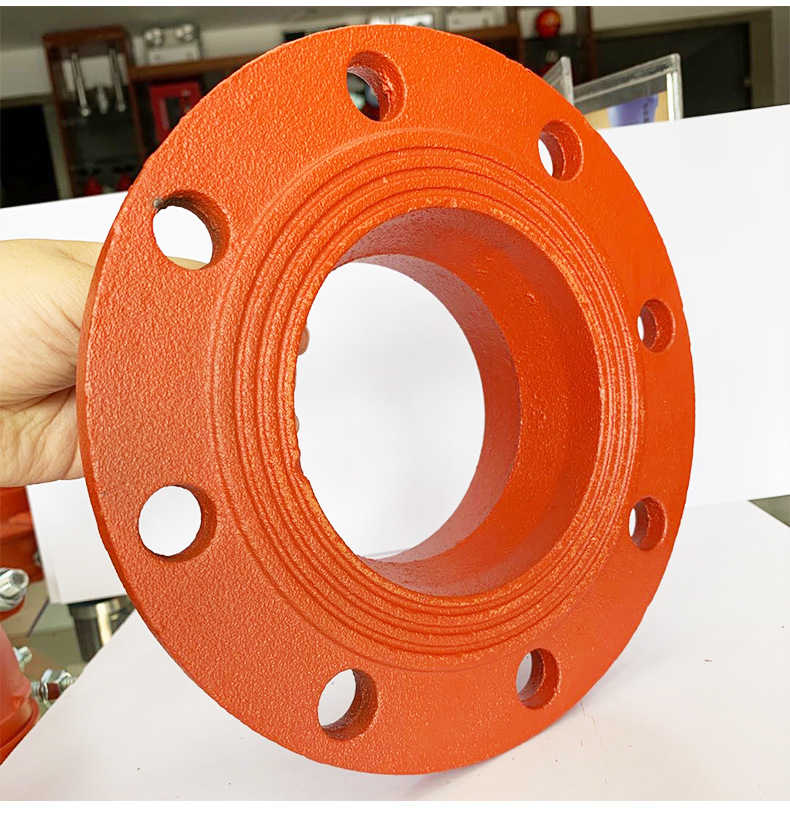 批发沟槽转换法兰 消防沟槽管件法兰盘高颈法兰沟槽法兰转换接头