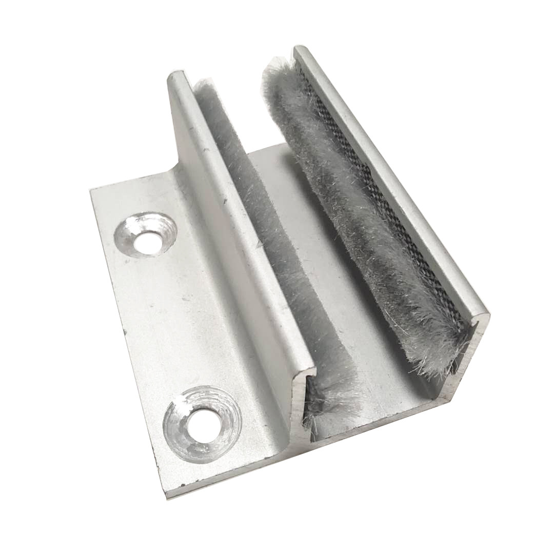 无框玻璃门止摆器自动门u型地置平移门f型导向器电动感应门固定器