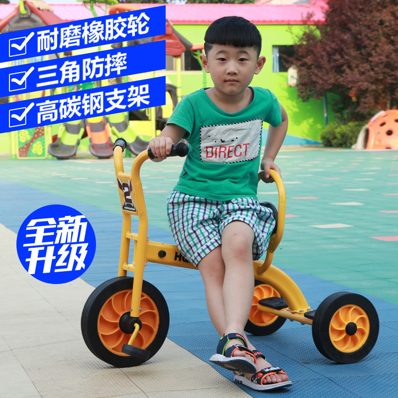 Kindergarten Children's Tricycle Double Preschool Children's Tricycle Outdoor Children's Pedal Toy Car Chinese Best-Selling