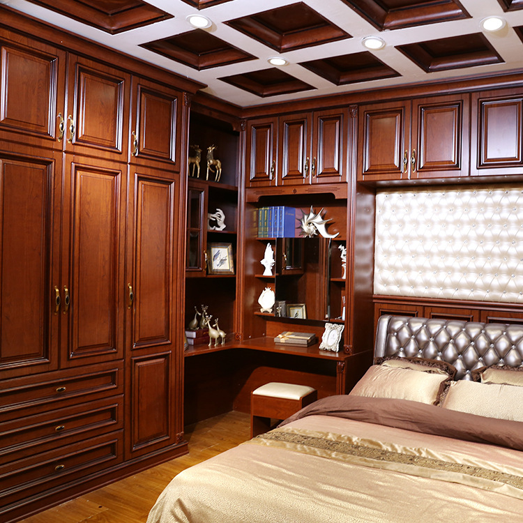 实木门衣柜定制 厂家供应全屋家具卧室储藏收纳柜供应平开门衣柜