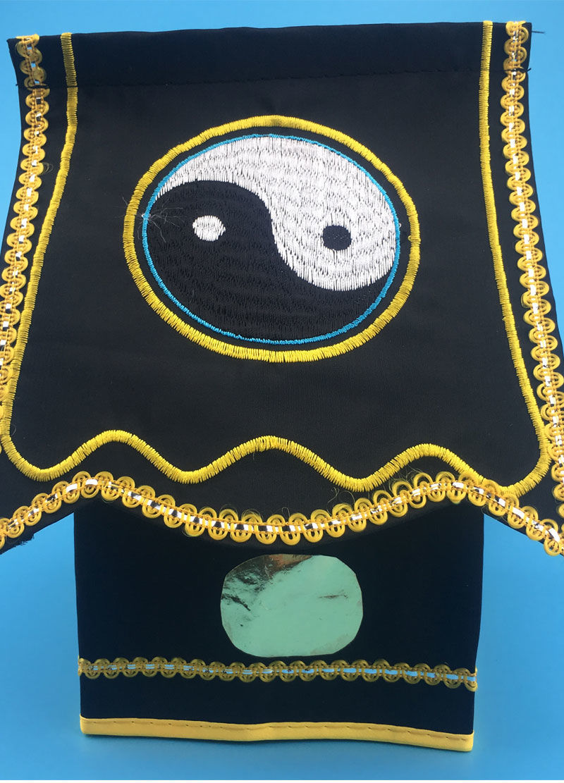 道士帽道士服装男道袍用品女帽子全套法坛道场法事法衣高功八卦帽