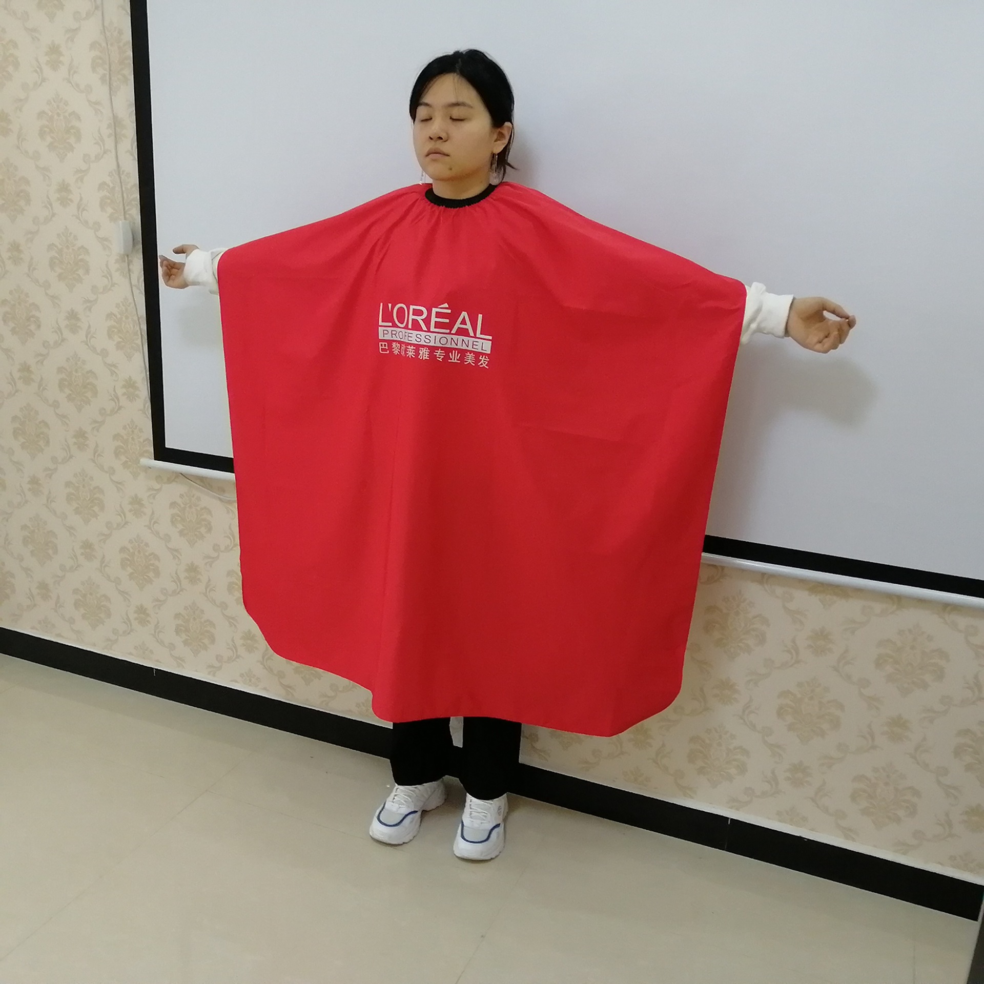 发廊专用理发围布剪发焗油烫发专用金辉围布可批发可定制