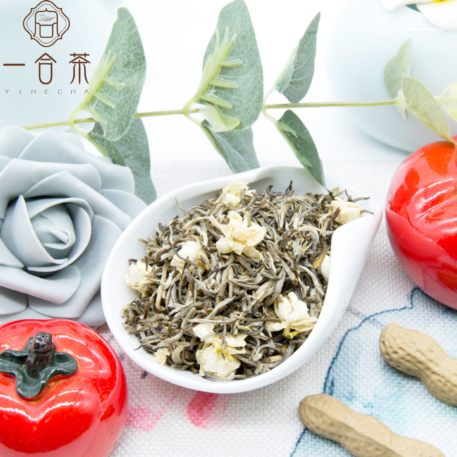 白雪花广西横县 茉莉花茶茶叶厂家散装批发浓香型茉莉小白芽金针