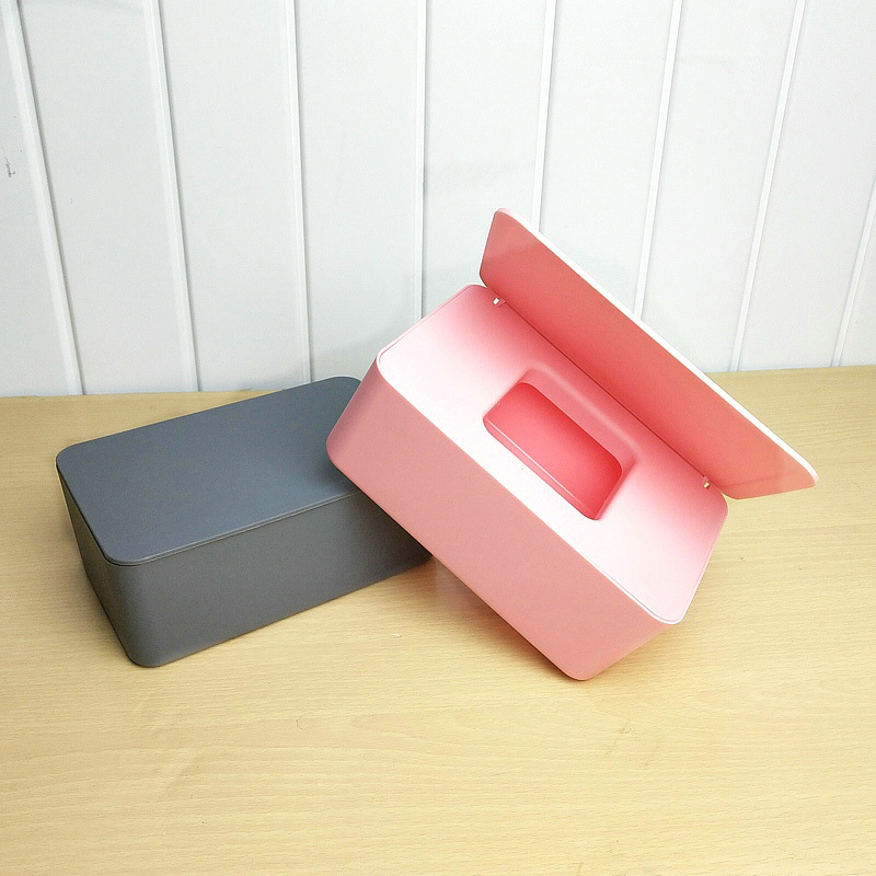 Spot Desktop Wet Tissue Box Mask Sealed Wipes Storage Box Household Dustproof Cover Wet Tissue Box Paper Extraction Box