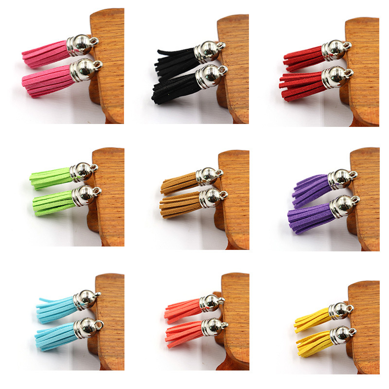 105 Color Korean Velvet Tassel Deerskin Velvet Leather Pendant Korean Velvet Ornament Accessories Fimbrilla