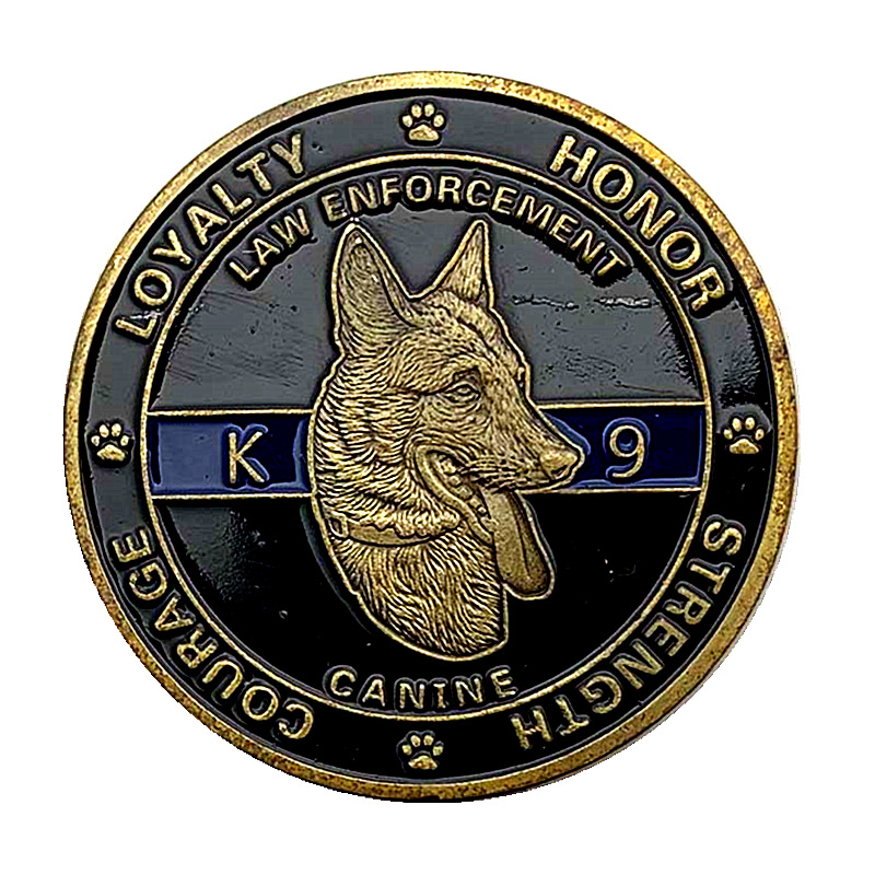 代发 美国狗动物纪念章 收藏工艺礼品徽章铜章硬币纪念币金币