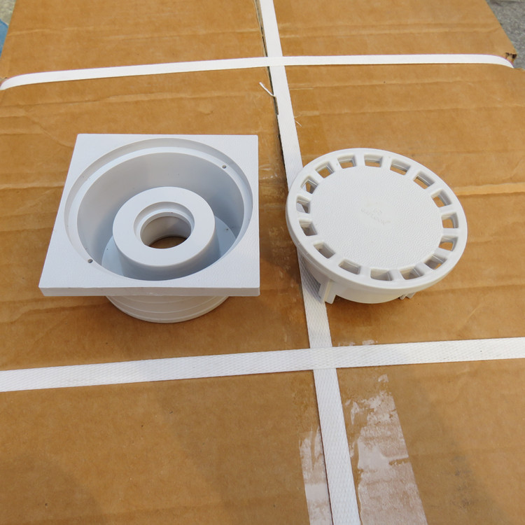pvc简易塑料防臭防溢地漏 浴室方形塑料排水地漏