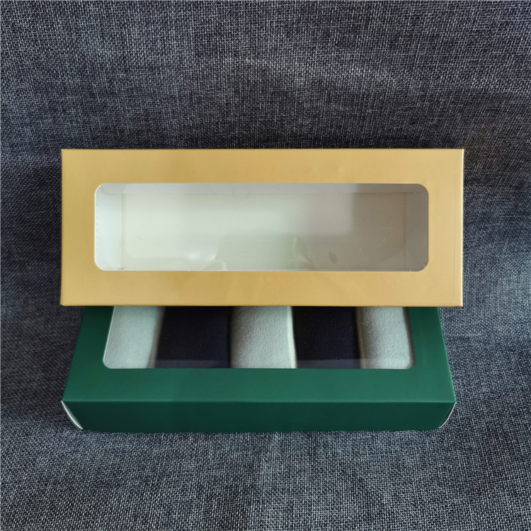 现货袜子包装盒盒子透明开窗纸质礼品盒3双袜子可装棉袜包装