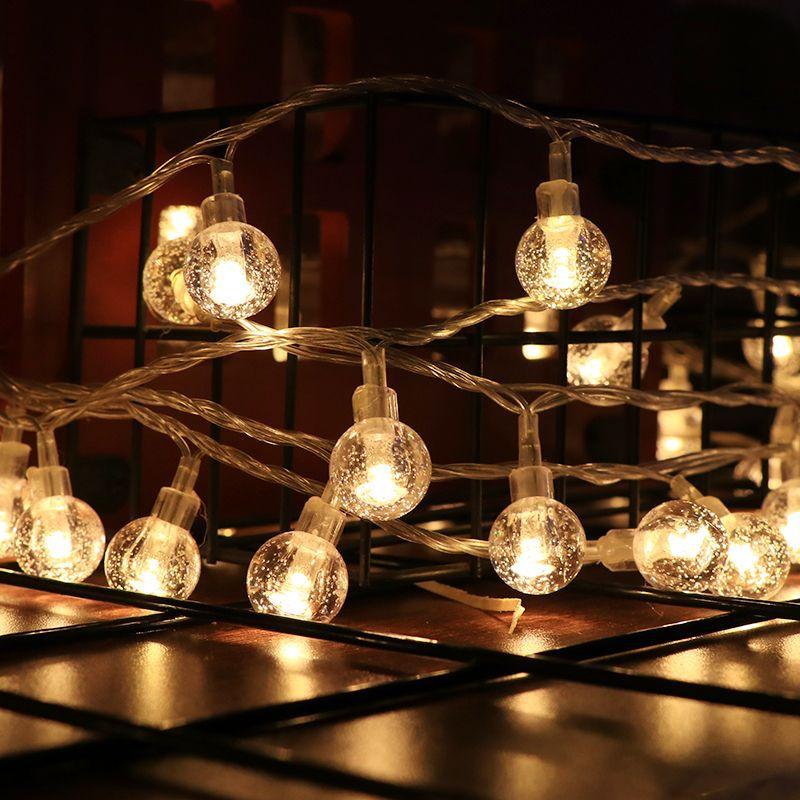 led彩灯串灯 圣诞节日灯装饰气泡球灯串室内商场装饰婚庆小挂件