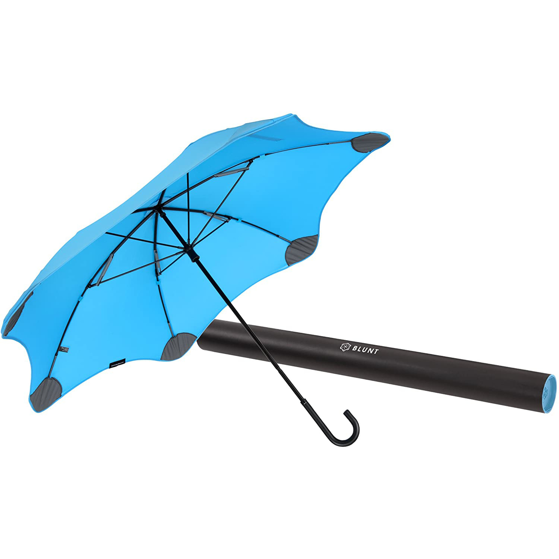 blunt lite3  美人伞防紫外线太阳伞长柄式晴雨伞遮阳小黑伞弯钩