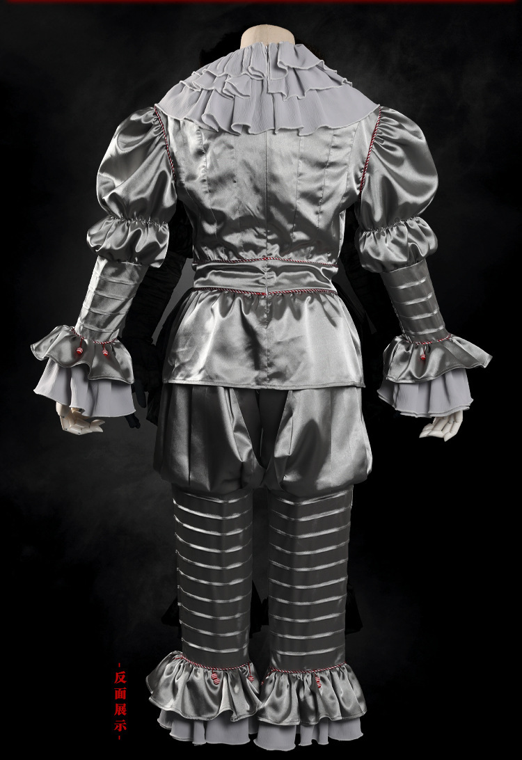 小丑回魂cosplay服装小丑惊悚服化妆舞会万圣节派对演出服衣服