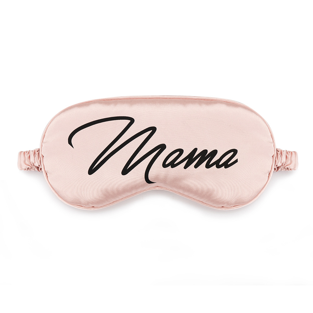 真丝眼罩定制加工天然桑蚕丝logo印花睡眠遮光丝绸眼罩工厂