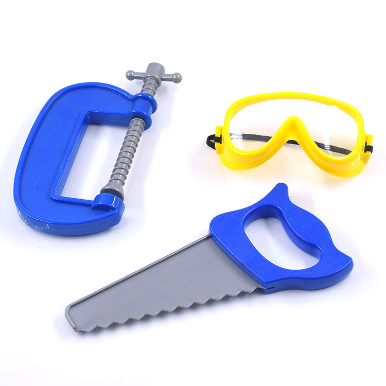 散装供应20cm锯子工具c形夹工具防护眼镜玩具过家家工具玩具配件