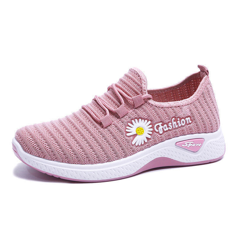 2023 Flying Woven Shoes Women's Spring New Student Casual Breathable Sneaker Pumps Old Beijing Cloth Shoes Slip-on
