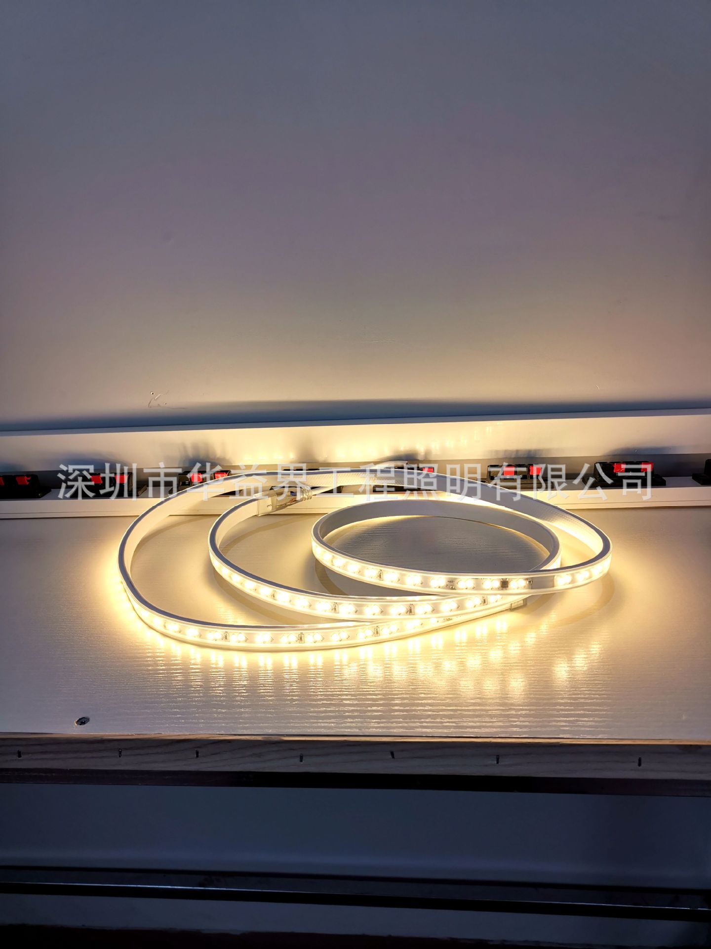 dc36v安全电压灯带 2835双排-户外防水建筑施工楼体亮化临时照明