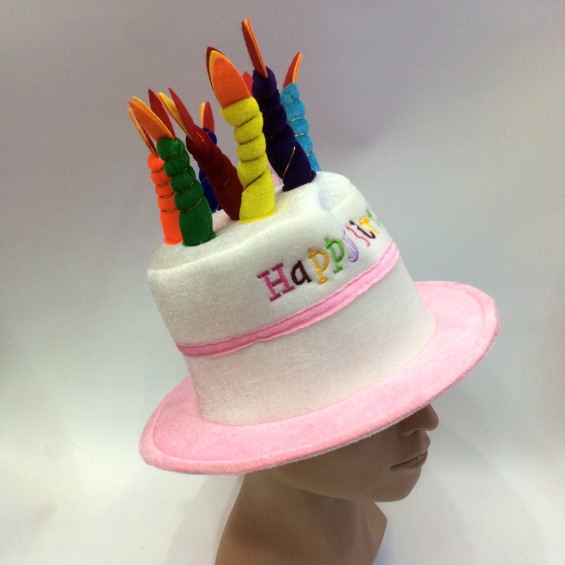 8根蜡烛生日蛋糕帽子happy birthday hats外贸出口各类蛋糕生日帽