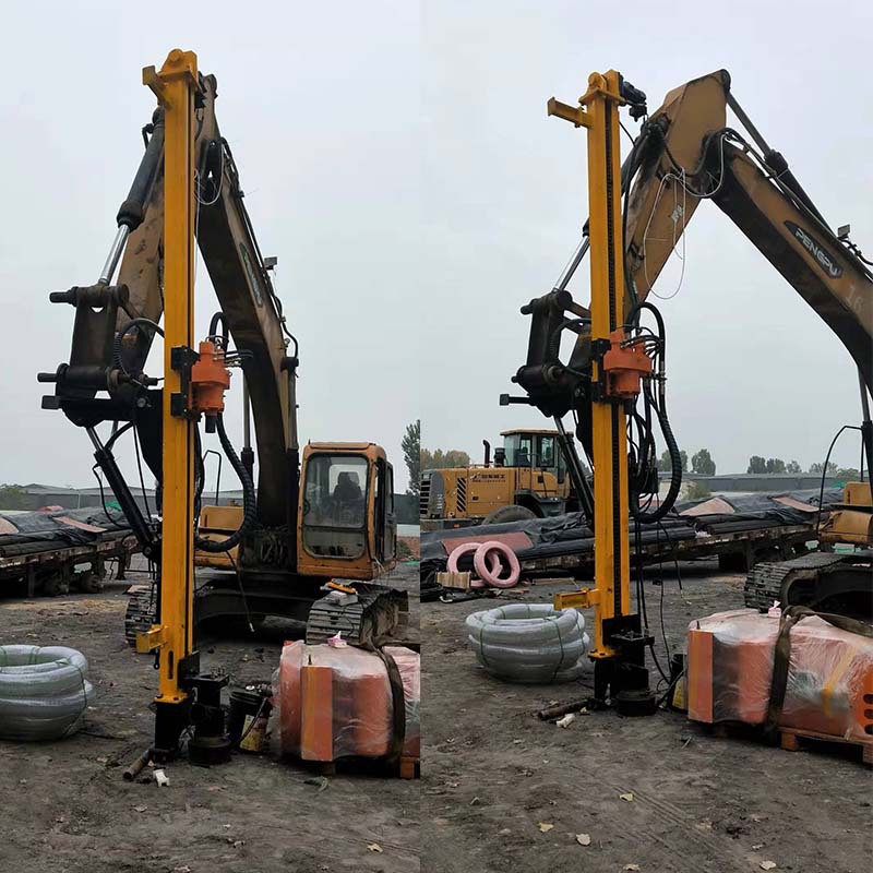 挖改螺旋钻机挖机改装螺旋打桩机大孔径打井螺旋打井机挖改钻机