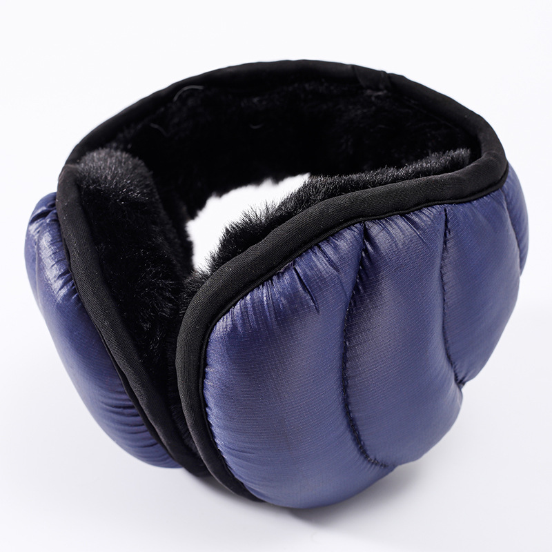 冬季羽绒防水保暖耳罩毛绒耳捂护耳包耳暖男女折叠保暖轻羽绒耳套