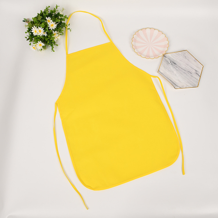 一次性无纺布围裙定做防污防油火锅烧烤餐饮行业广告围兜印刷logo