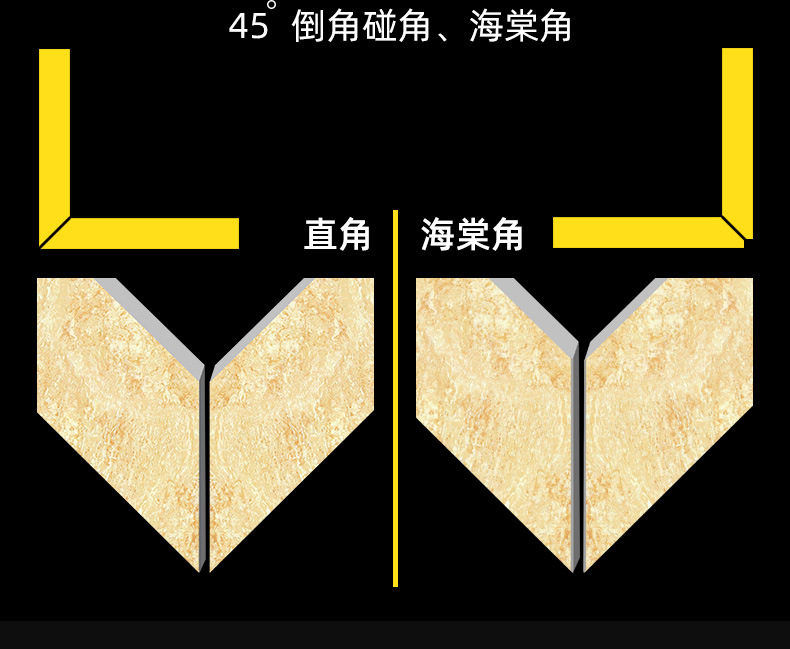 手动磨边海棠角多功能金刚石材切割机配件45度瓷砖倒角器