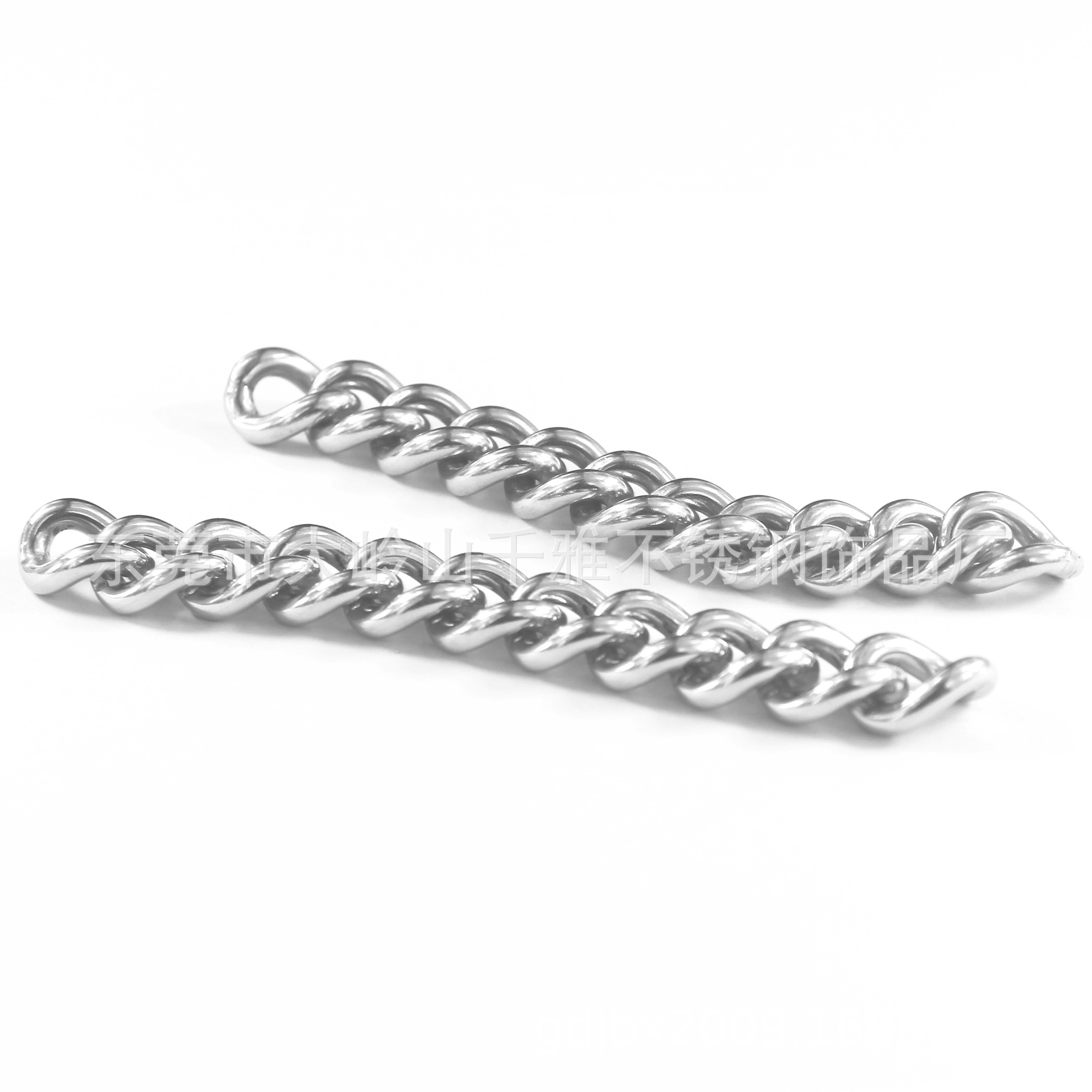 304不锈钢焊口牛仔链,不锈钢密口侧身链,机械配件连接链3.5mm