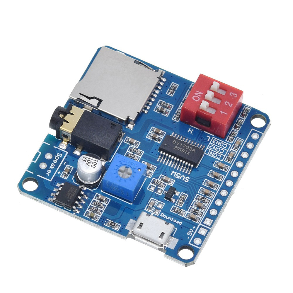 语音播放模块 mp3播放器 触发播放 串口控制播放 dy-sv5w