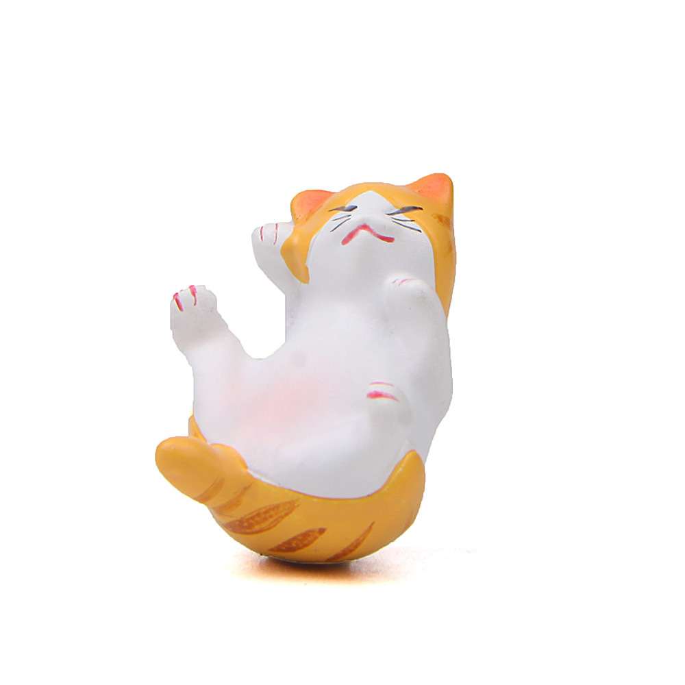 卡通经典2代侧姿萌款肥猫咪卡通立体公仔卡通玩偶扭蛋素材