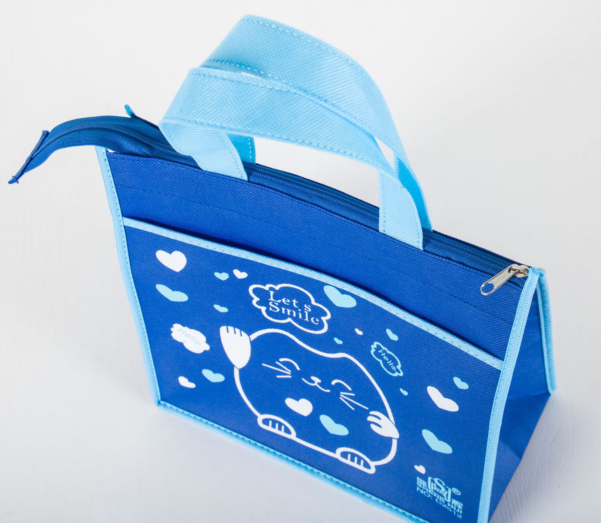 无纺布拉链袋儿童加印可爱单面家纺包装袋加印培训机构袋子