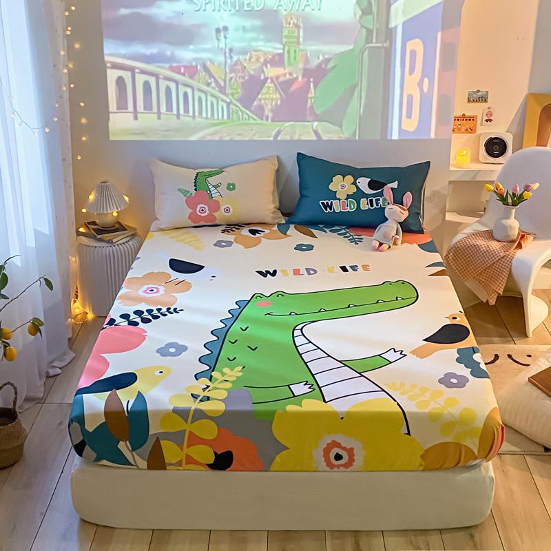 网红款仙人掌床上用品四件套床笠被套1.8米2m床单人宿舍4件套床罩