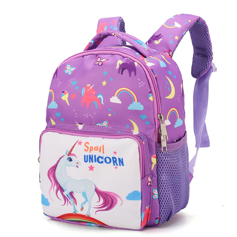 2020 New Children's Backpack Cartoon Cute Unicorn Baby's Backpack Kindergarten Backpack Factory Direct Sales