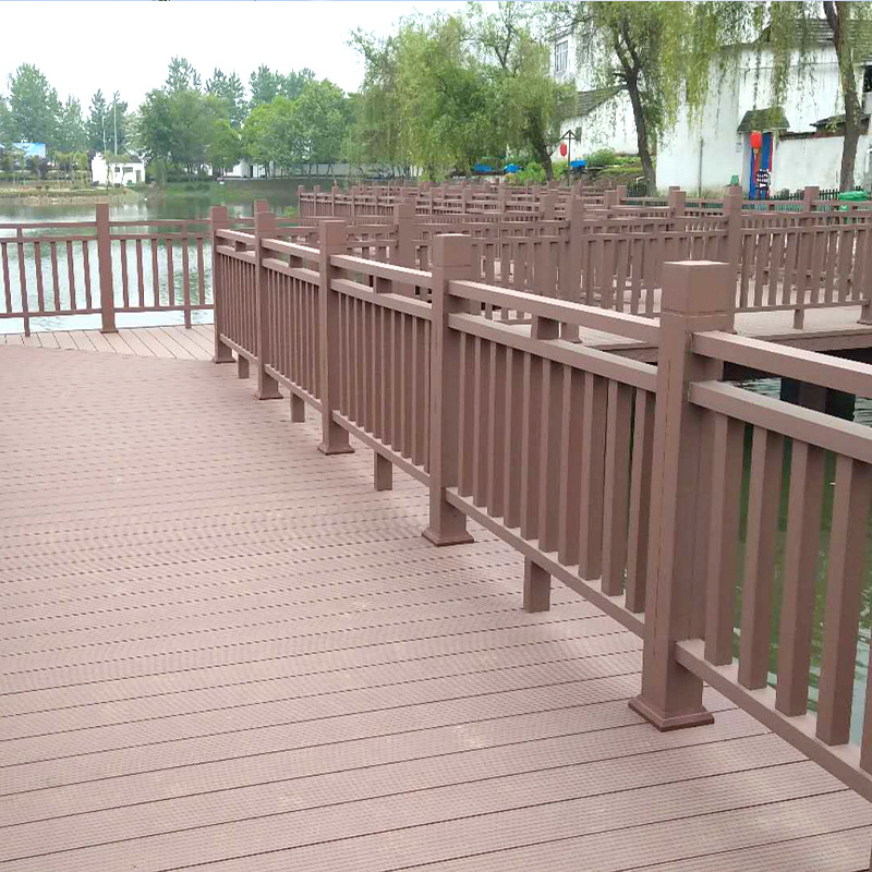 【绿品】塑木护栏围栏景区栈道护栏扶手户外公园凉亭木塑栏杆栅栏